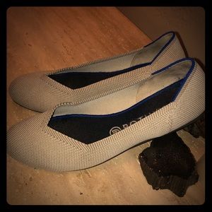 Rothy’s Flax Birdseye Round-toe Flats EUC